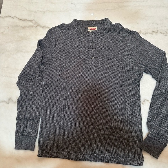 Levi's Gray Long Sleeve‎ Tee Classic Casual - Picture 1 of 3